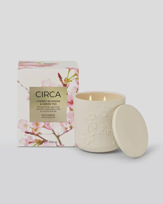 Cherry Blossom & Green Tea Candle 300g