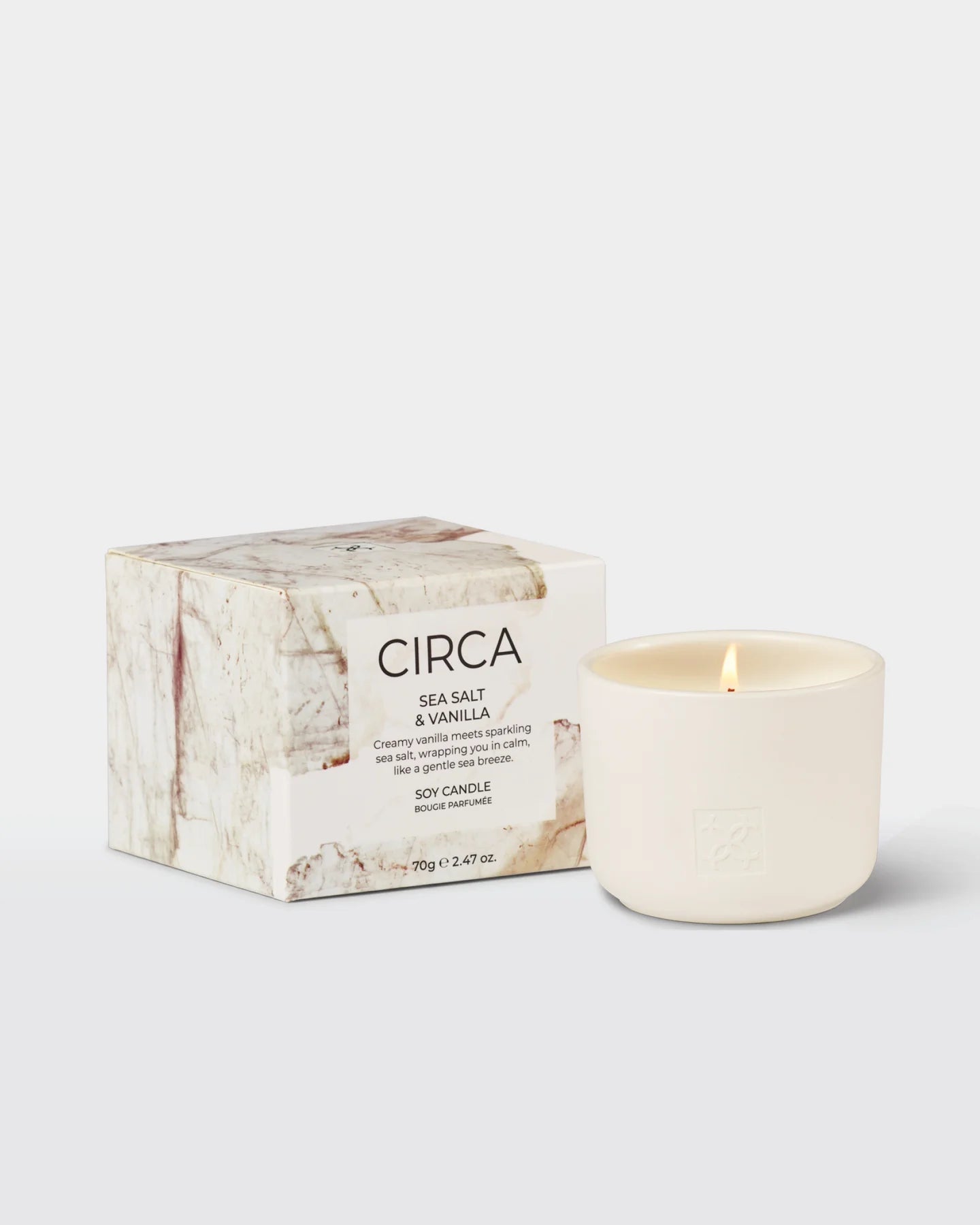 Sea Salt & Vanilla Soy Candle 70g