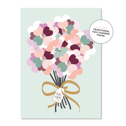 Floral 'For You' Greeting Card