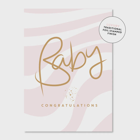 Baby Ripple - Pink Greeting Card