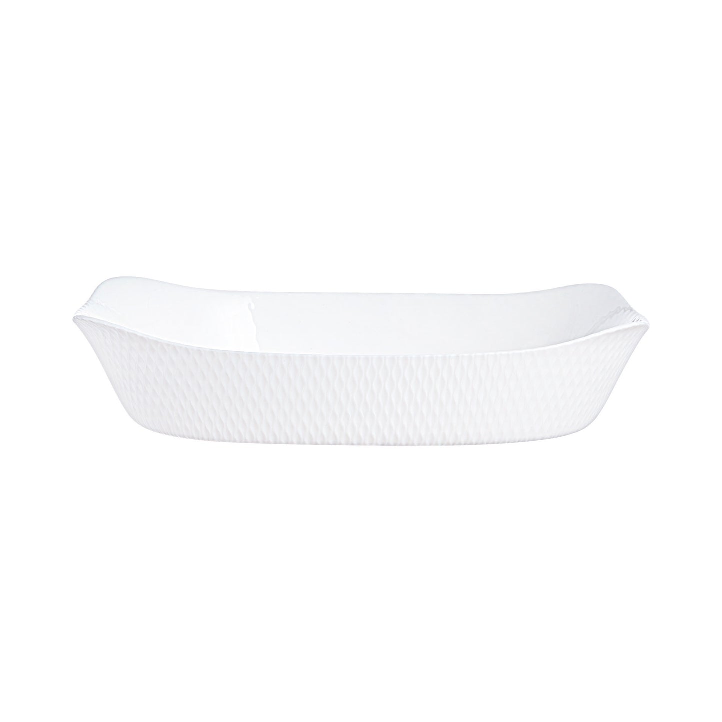 Smart Wavy Rectangle Dish - White