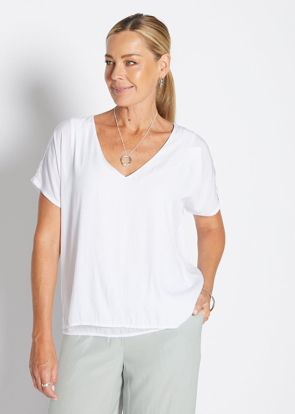 Dolly Layer Tee White