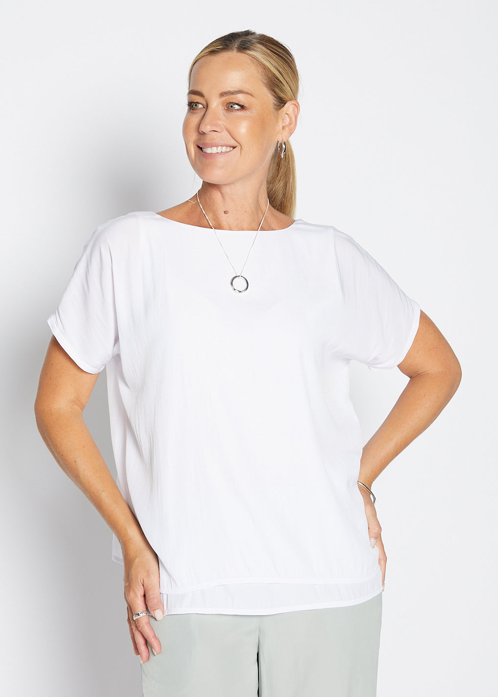 Dolly Layer Tee White