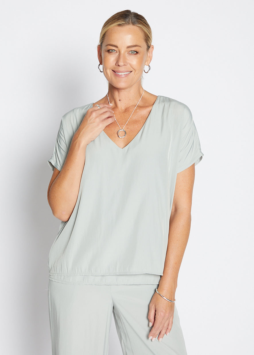 Dolly Layer Tee Sage