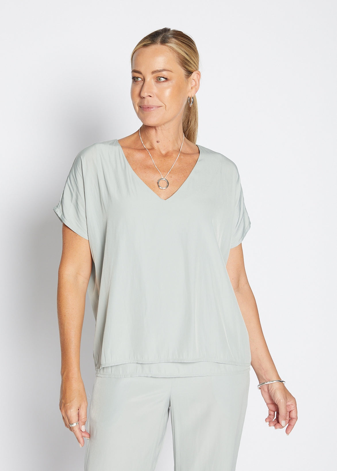 Dolly Layer Tee Sage