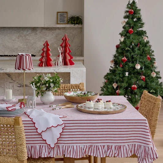 Tilly Red Stripe Tablecloth 150cm x 300cm