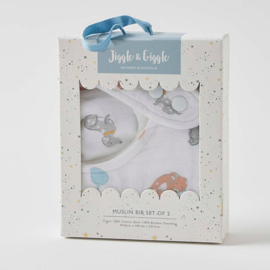 Puppy Play Muslin Bib Set 2