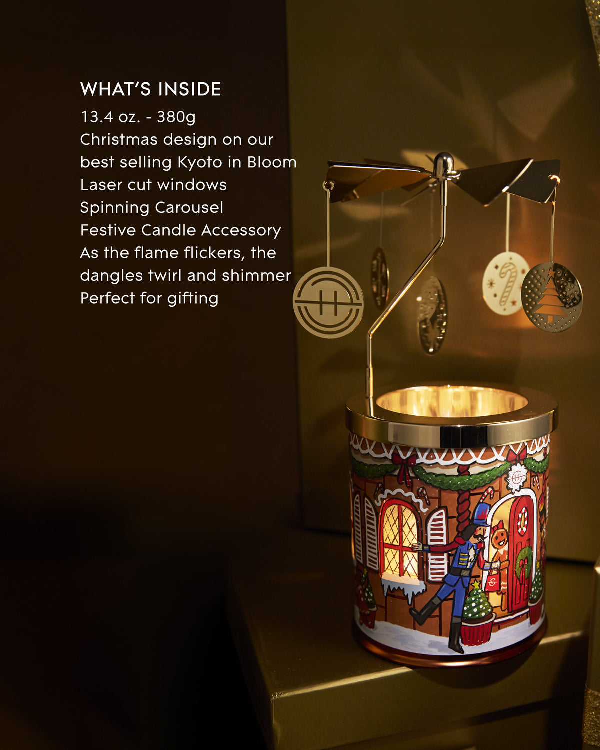 Kyoto In Bloom Candle & Spinning Carousel