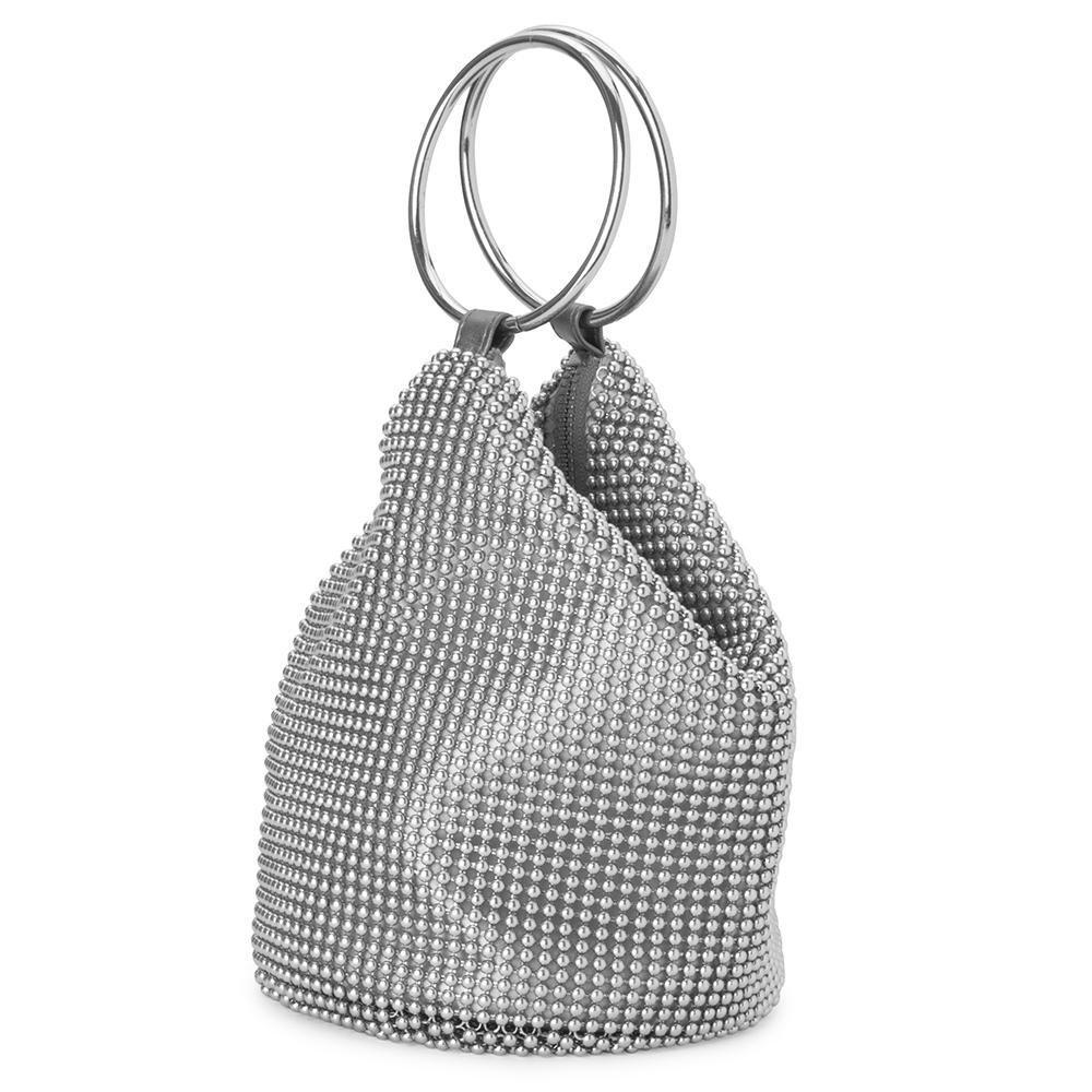 Bianca Ball Mesh Handle - Silver