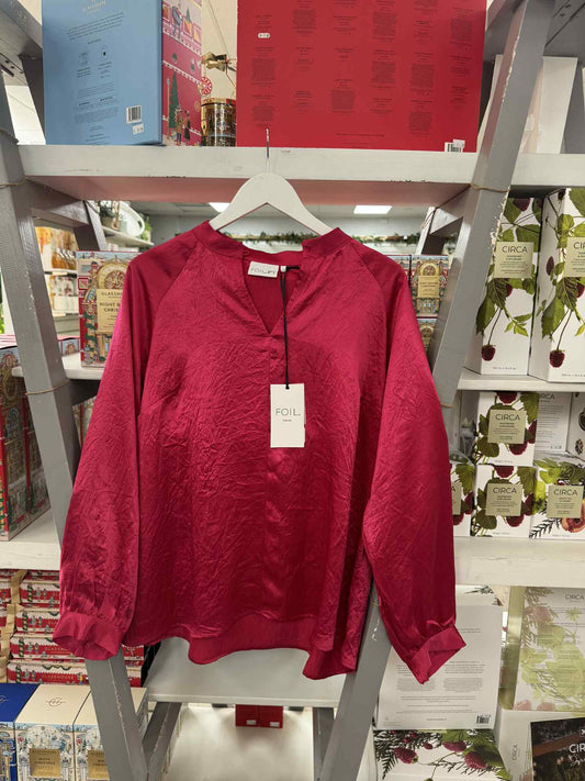 Crackin' Blouse - Cerise