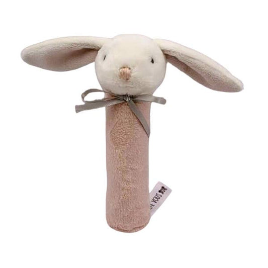 Mia the Bunny Squeaker Toy (Pink)