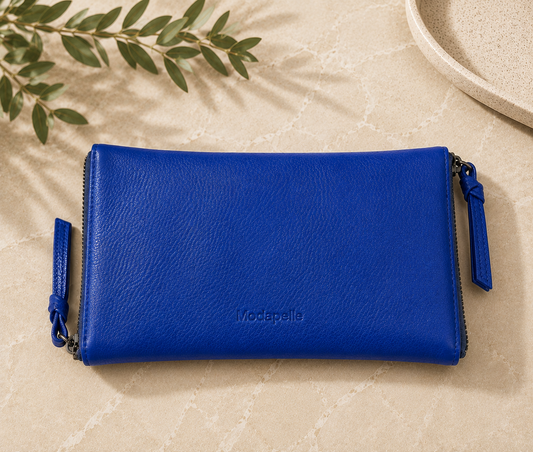 Leather Optical/Phone Case - Cobalt Blue
