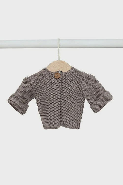 Elf Baby Cardi - Chocolate