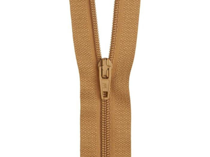 40cm Brown Gold Zipper