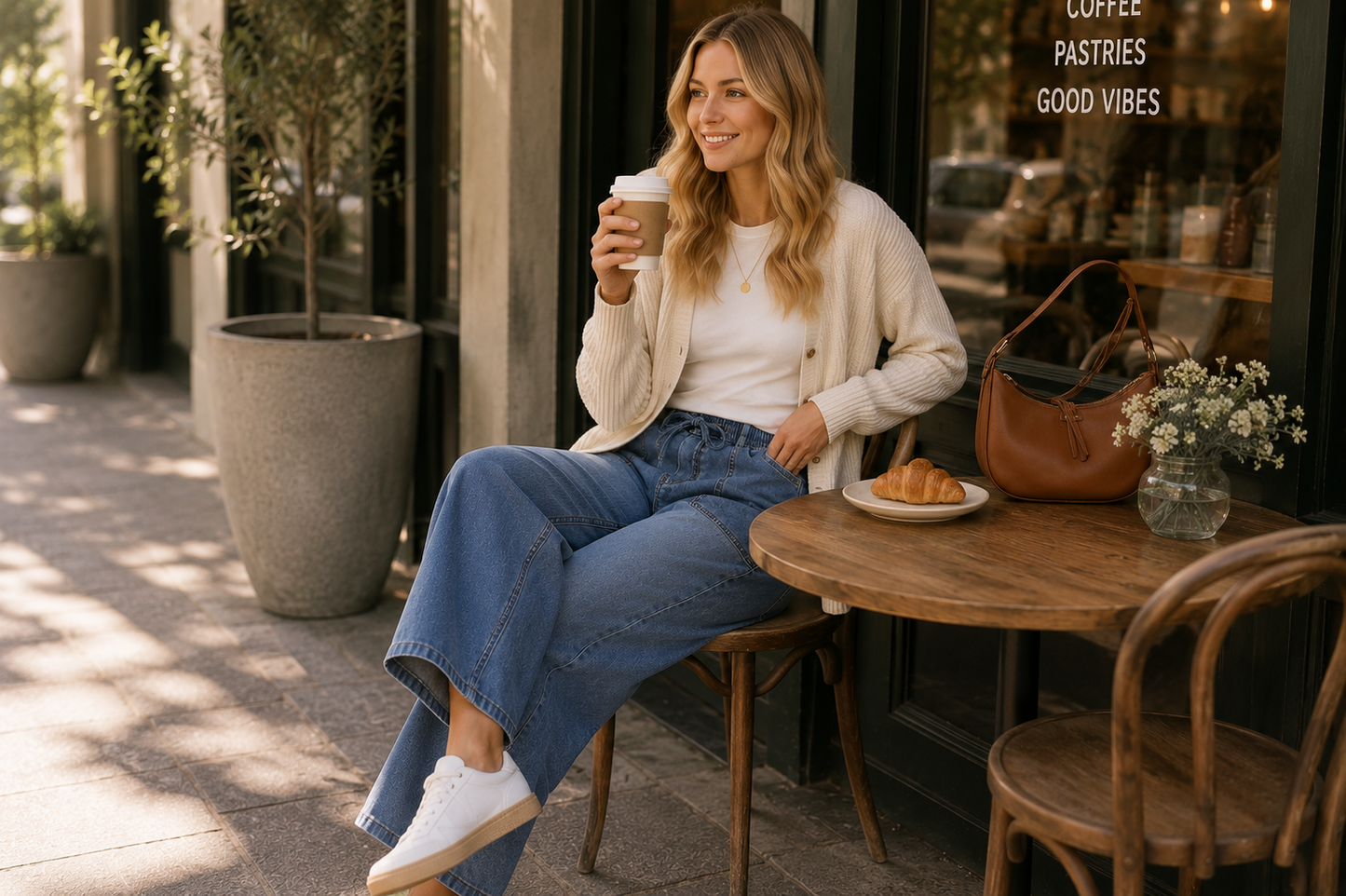 Leo Barrel Jean - Blue Denim