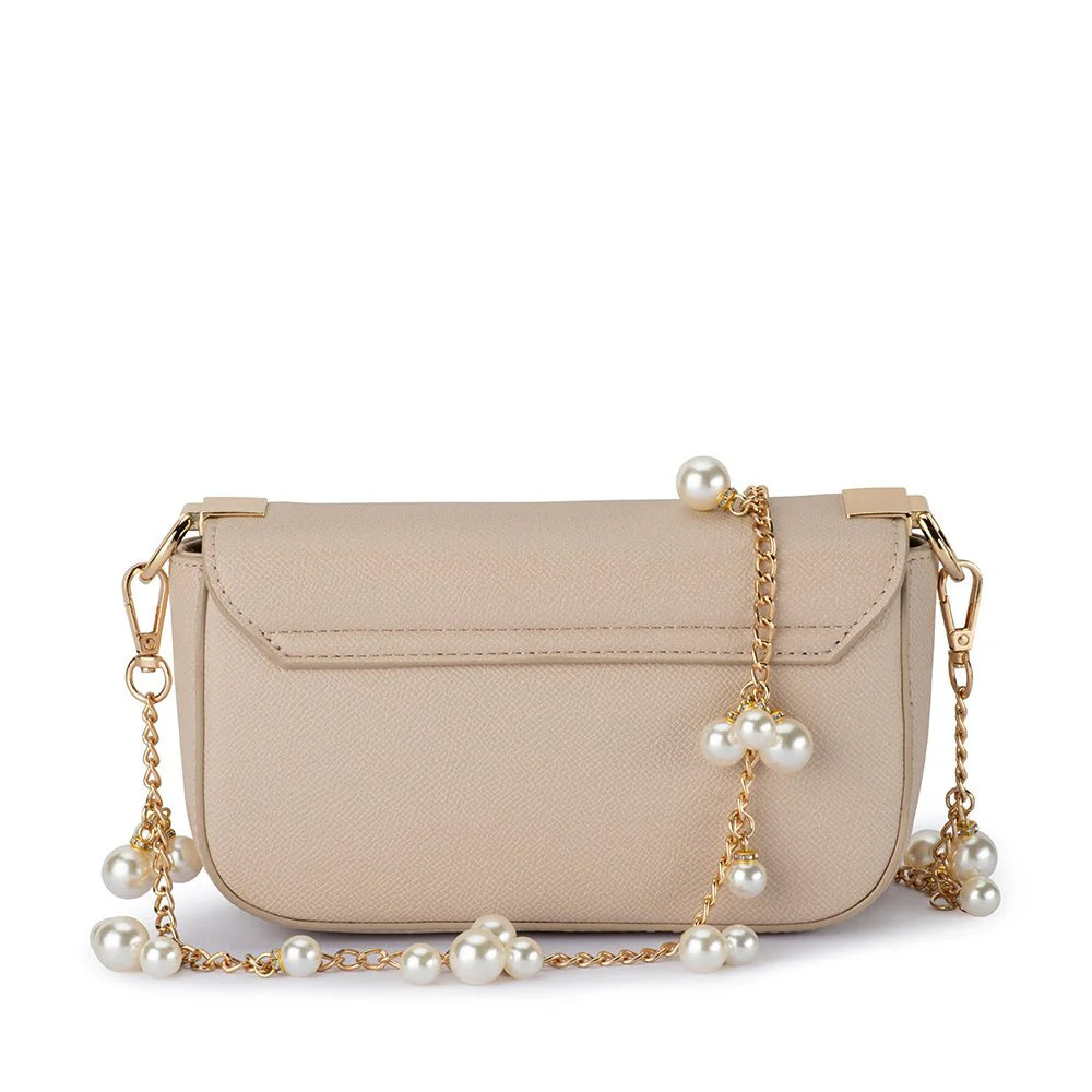 Lyla Pearl Shoulder Bag - Natural
