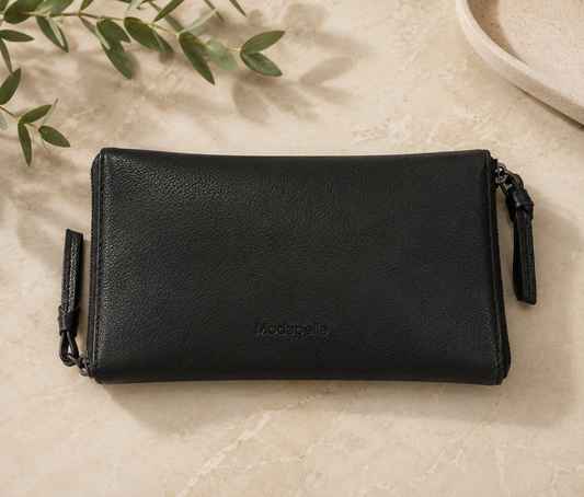 Leather Optical/Phone Case - Black