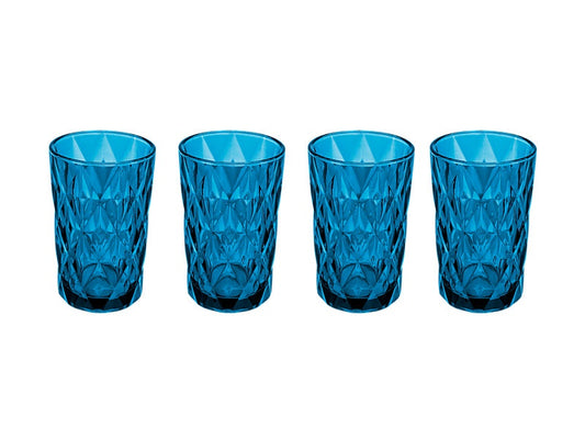Deanna Highball Glass 4pc Blue Gift Boxed