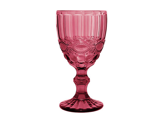 Gabriella Wine Glass 4pc Pink Gift Boxed
