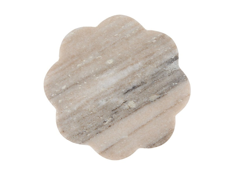 Coaster Collective Scallop Marble Coaster 11.5cm Beige