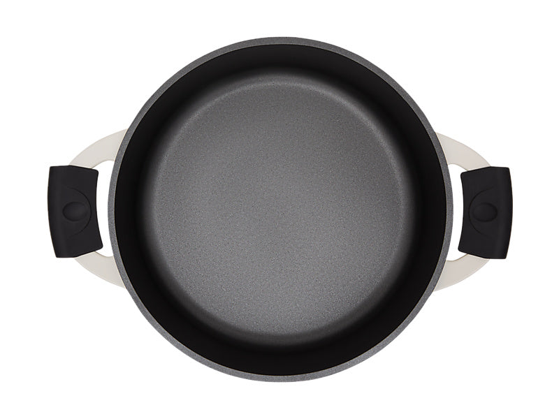Cast Lite Non-Stick Shallow Casserole 28cm / 4L Ecru Gift Boxed