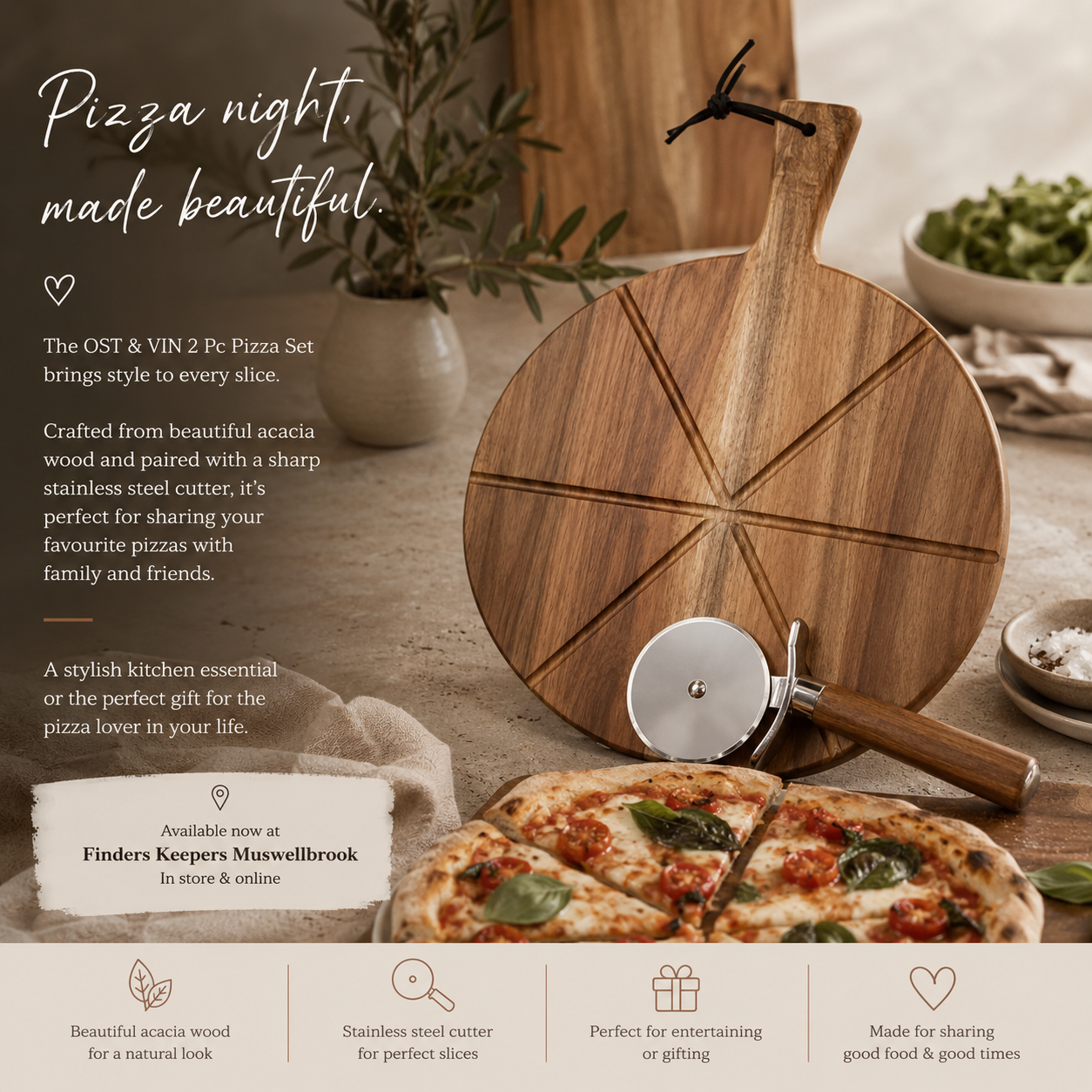 2 pc Pizza Set