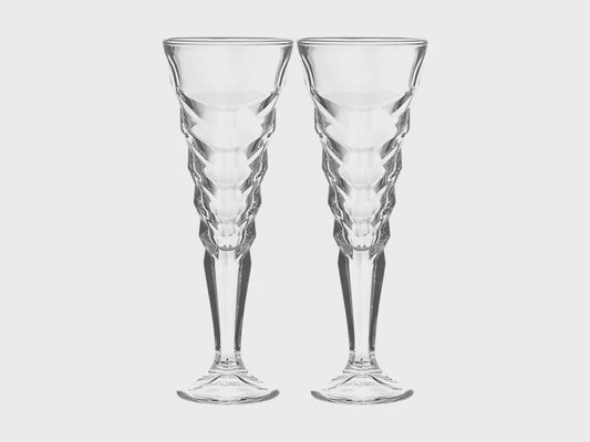 Cocktail & Co Mixologist Champagne Flute Set of 2 Glacier