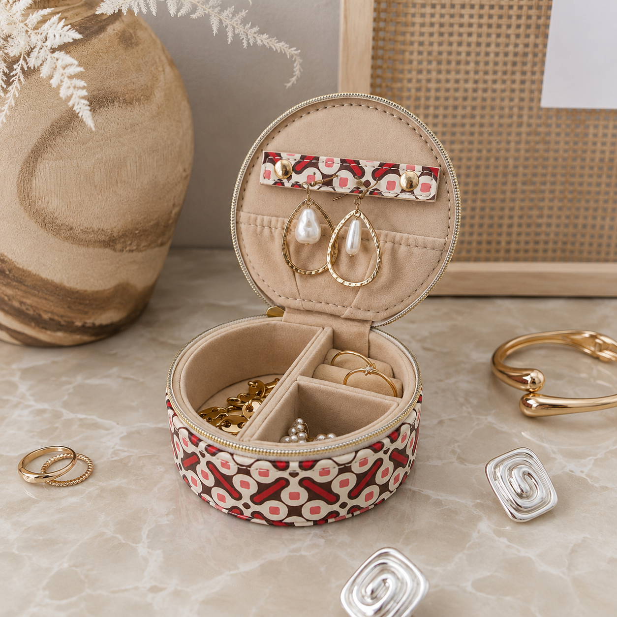 Sisco Jewellery Box - Retro Pink