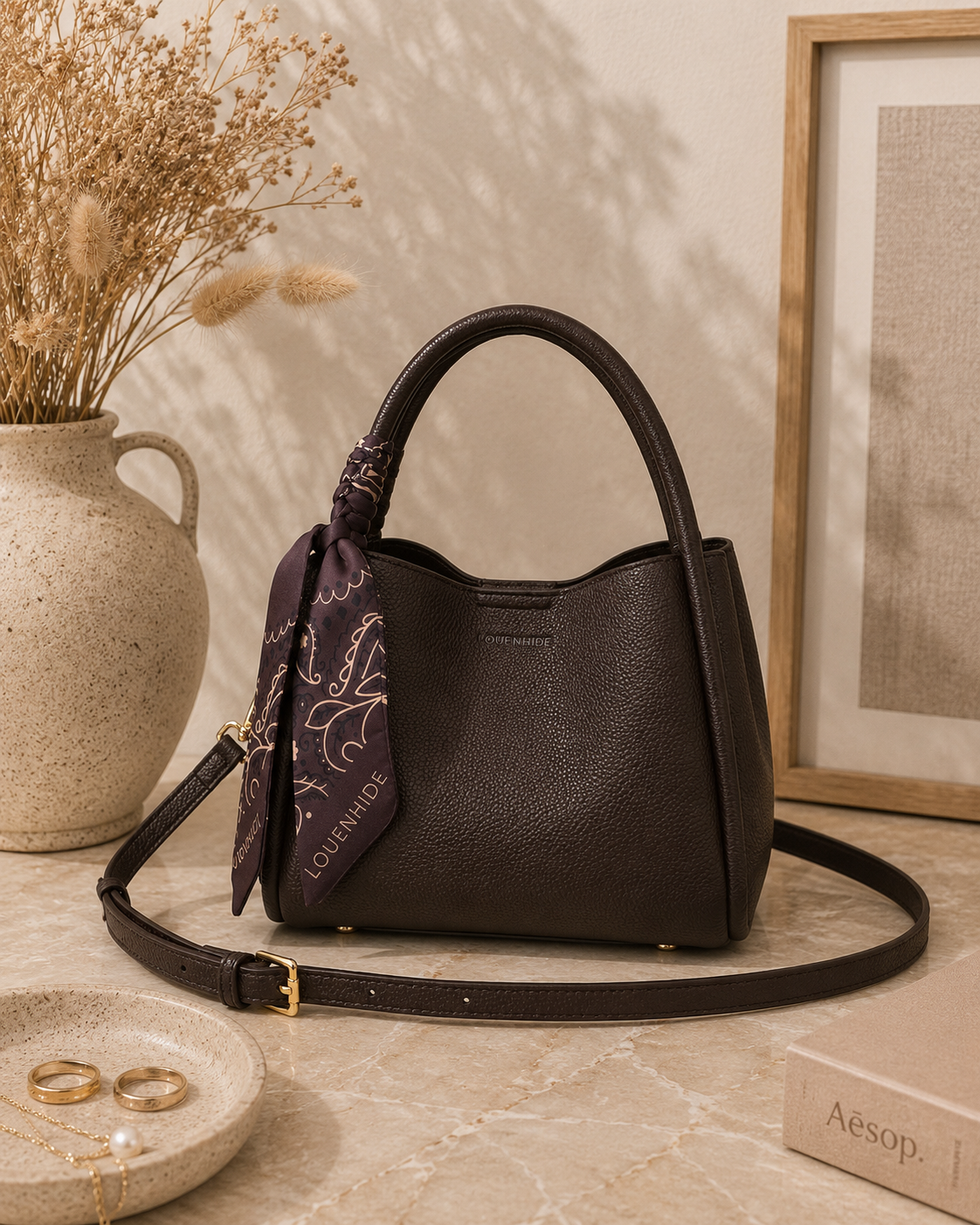 Steffie Mini Tote Bag - Chocolate