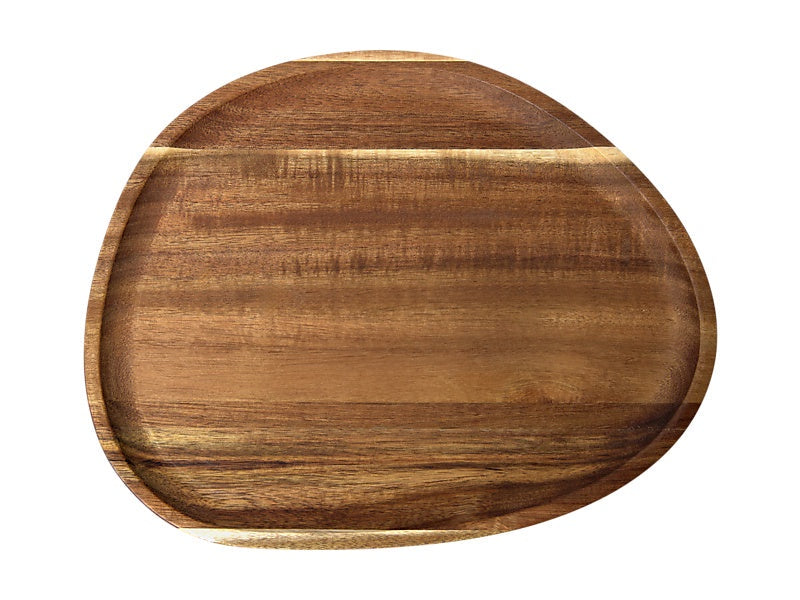 Forme Acacia Wood Organic Platter 30x24cm Natural