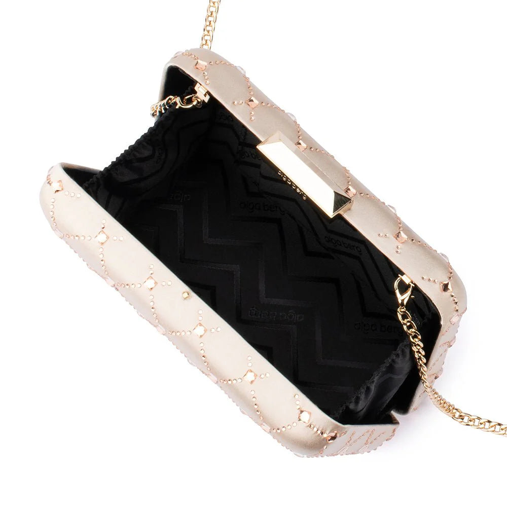 Violet Hotfix Clutch - Natural