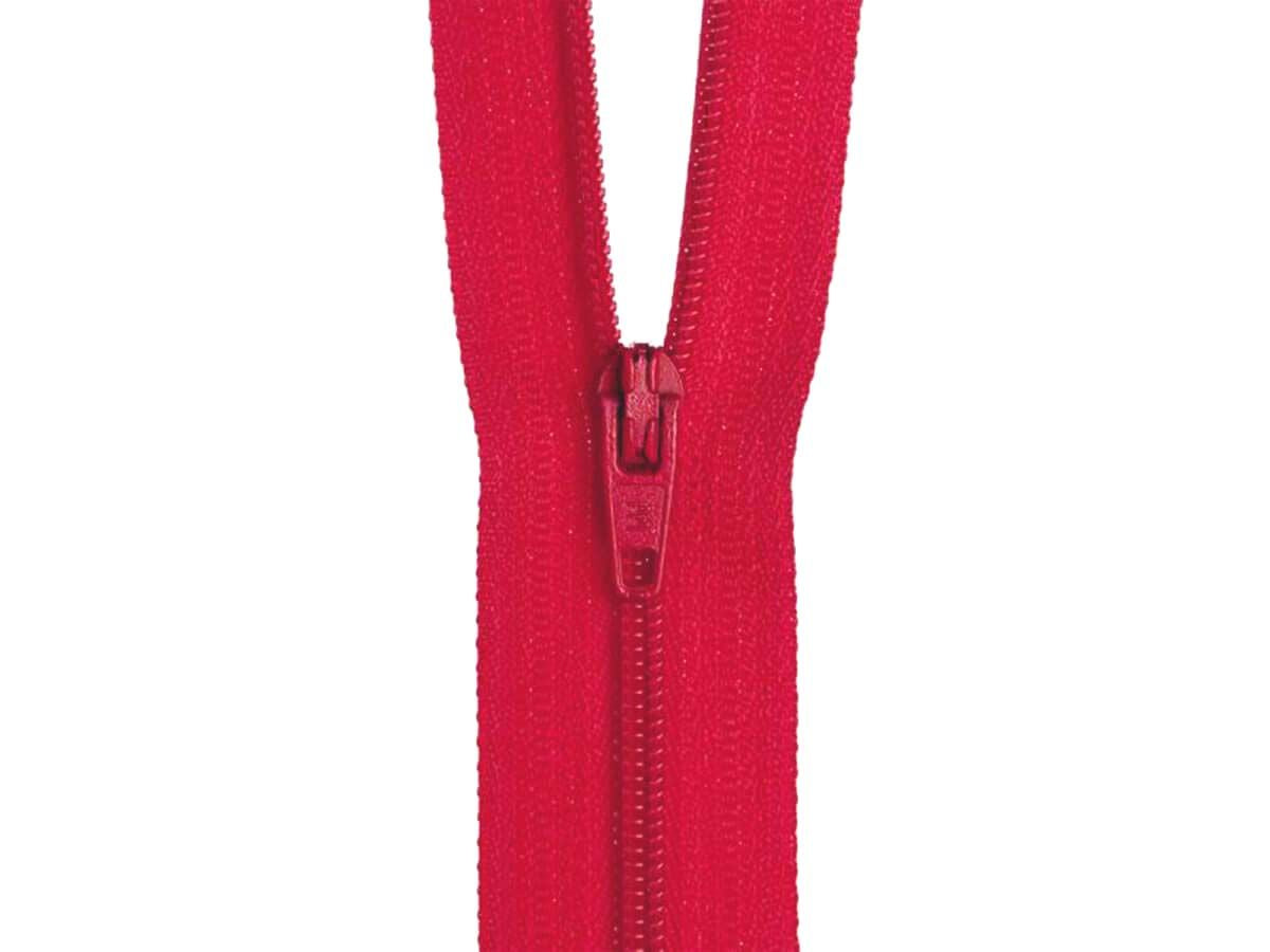 56cm Hot Red Zipper