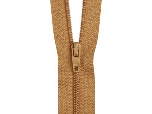 35cm Brown Gold Zipper