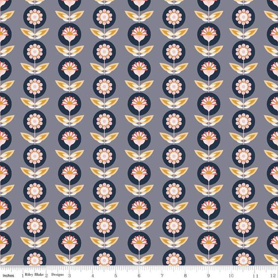 Golden Aster - Medallion Grey