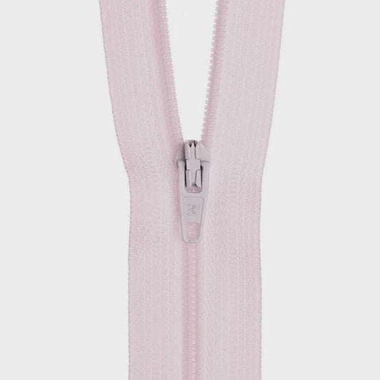 20cm Baby Pink Zipper