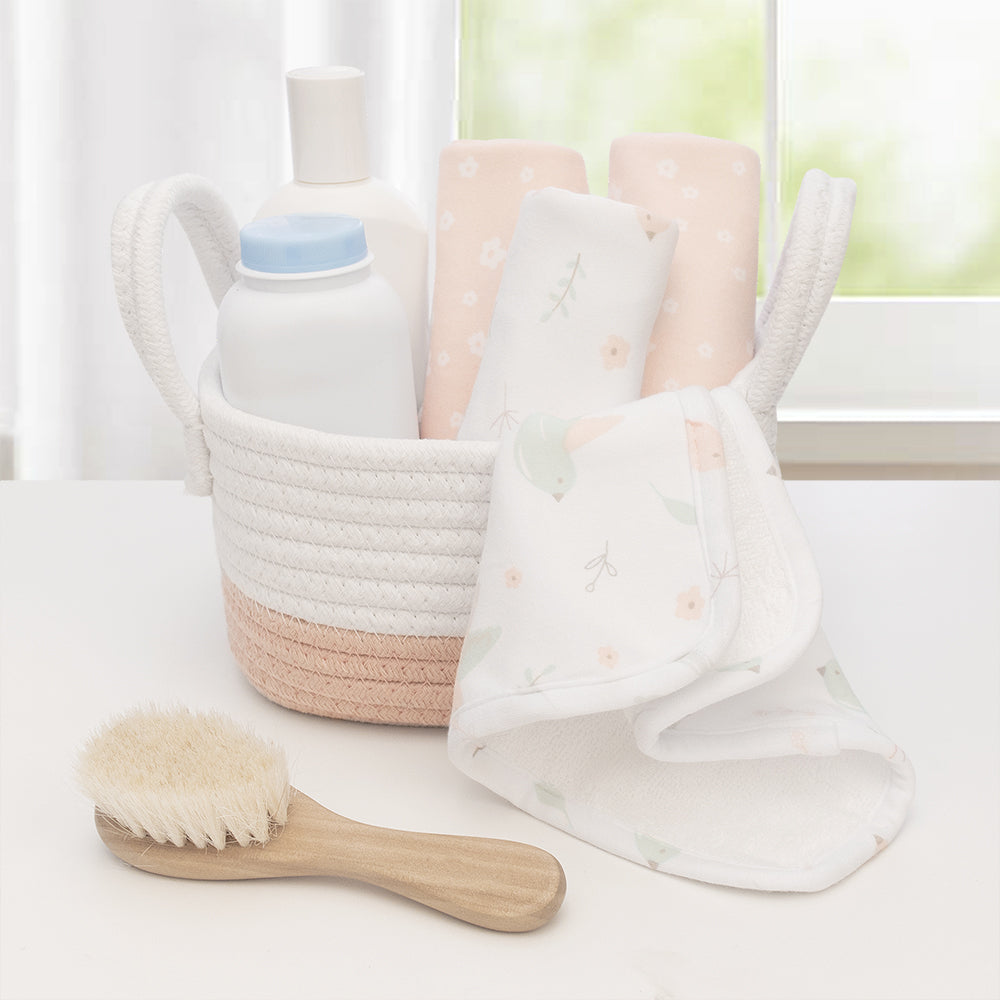 Wash Cloths 4pk - Ava/Blush Floral