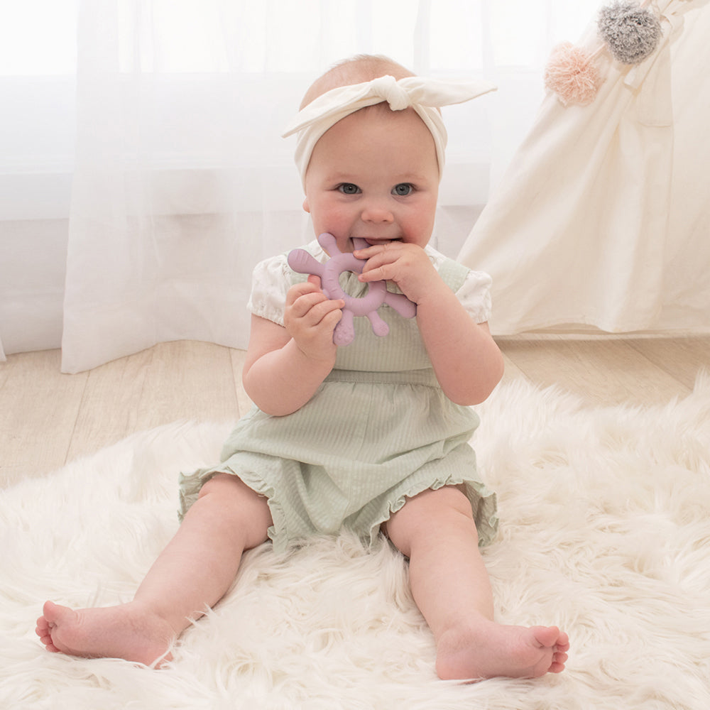 Silicone Splash Teether - Dusty Mauve