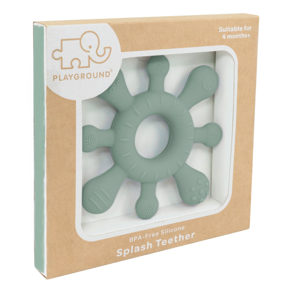 Silicone Splash Teether - Sage