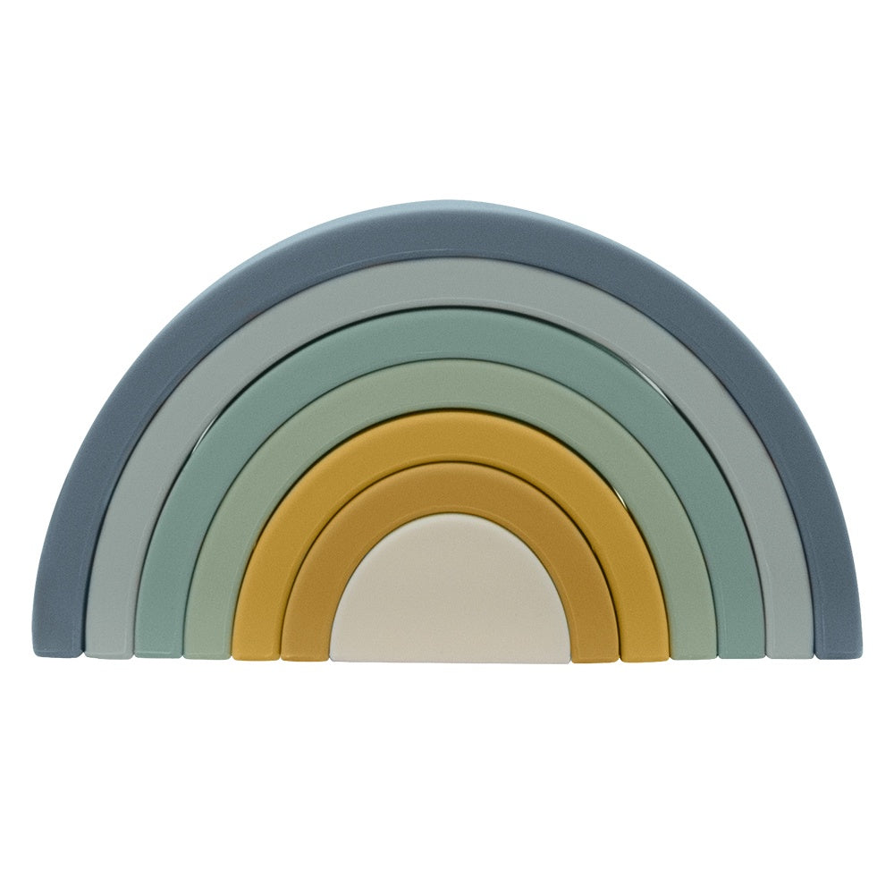 Silicone Rainbow Puzzle - Blue