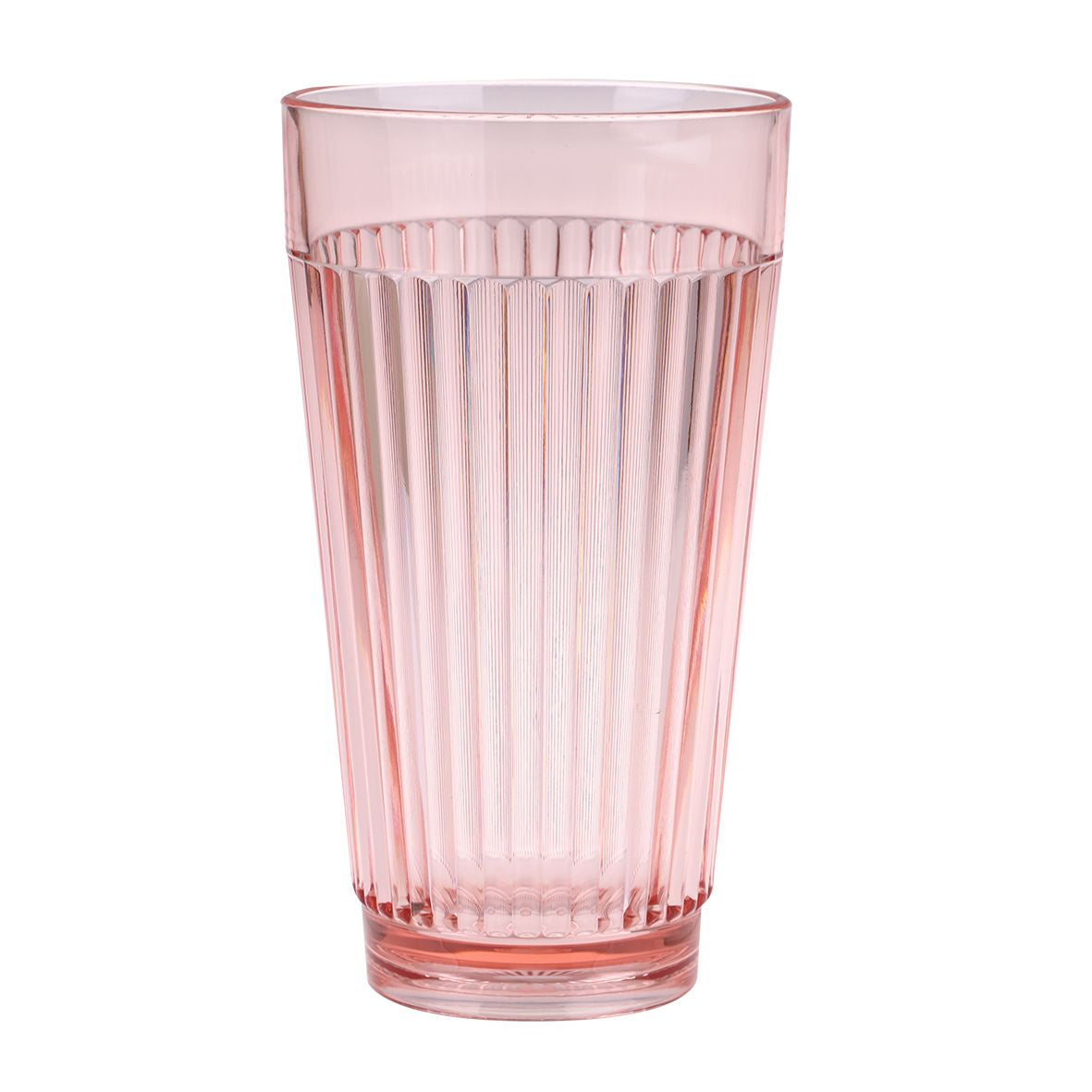 Ripple Acrylic High Ball Tumbler 450ml - Pink