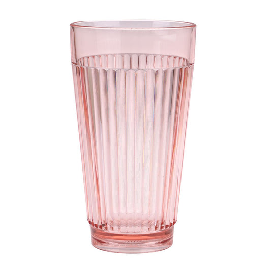 Ripple Acrylic High Ball Tumbler 450ml - Pink