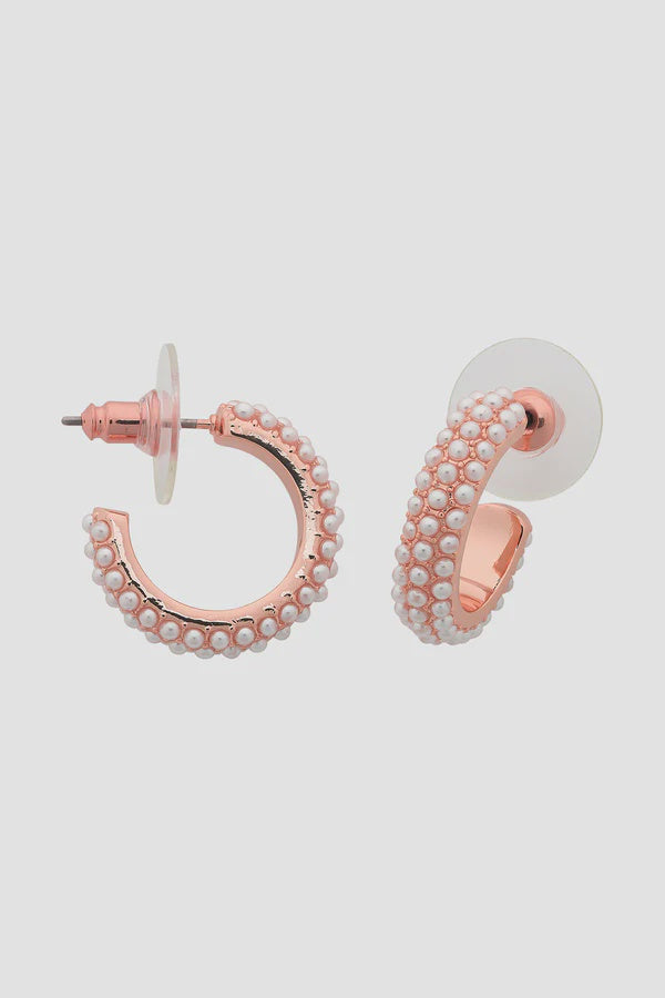 Marigold Rose Gold Pearl Earring