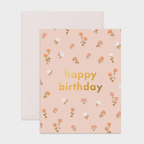 Birthday Roses Greeting Card