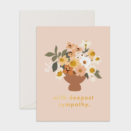 Deepest Sympathy Bouquet Greeting Card