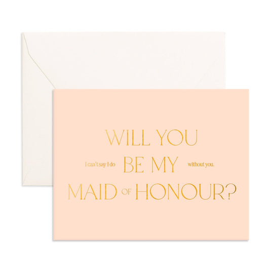 Will You Maid Letter Greeting Card
