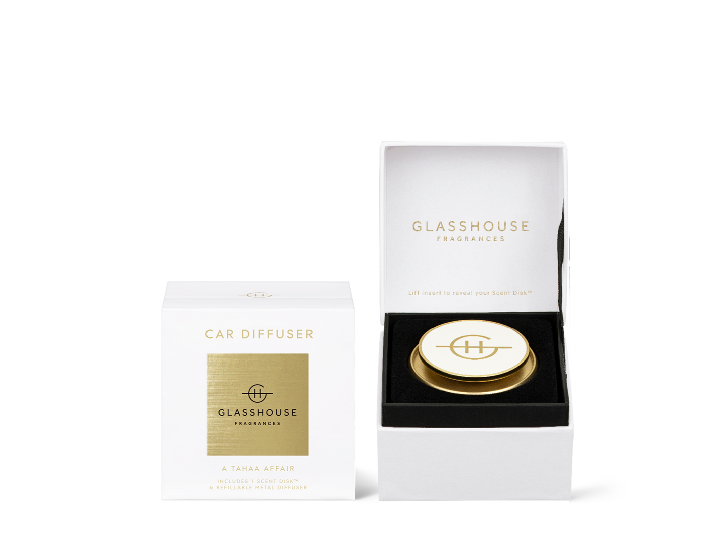 Car Diffuser White - A Tahaa Affair