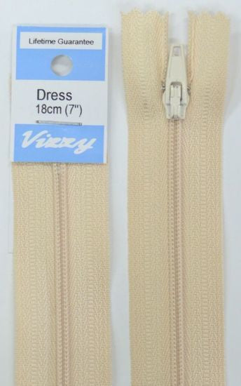 18cm Calico Zipper