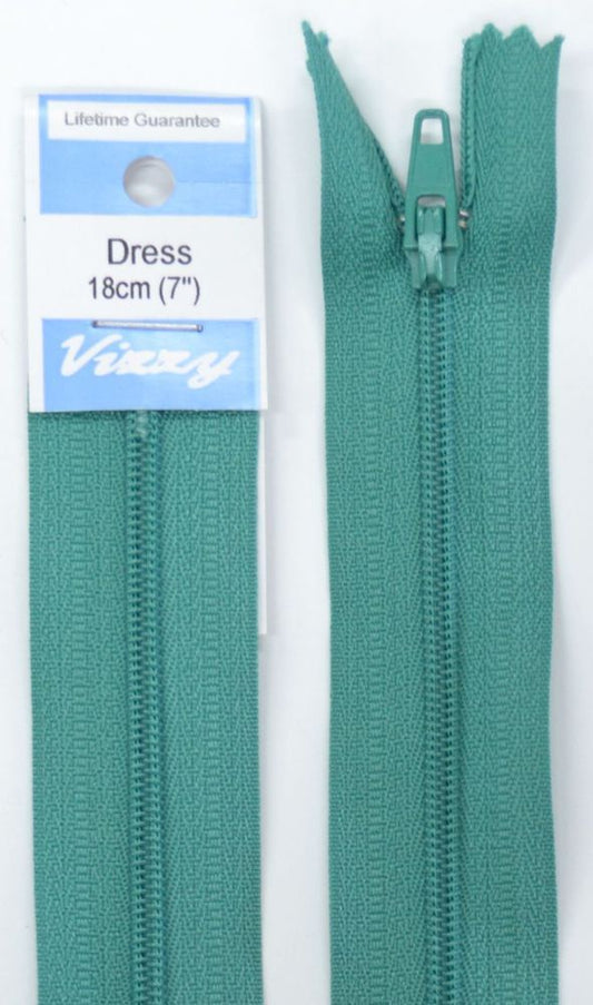 18cm Sea Mist Zipper