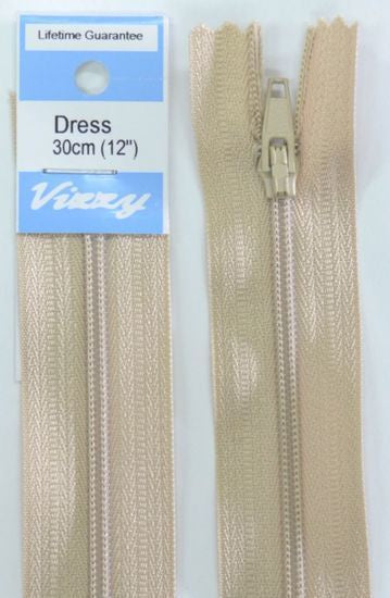 30cm Natural Zipper