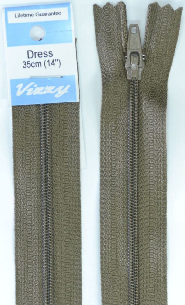 35cm Chesnut Zipper